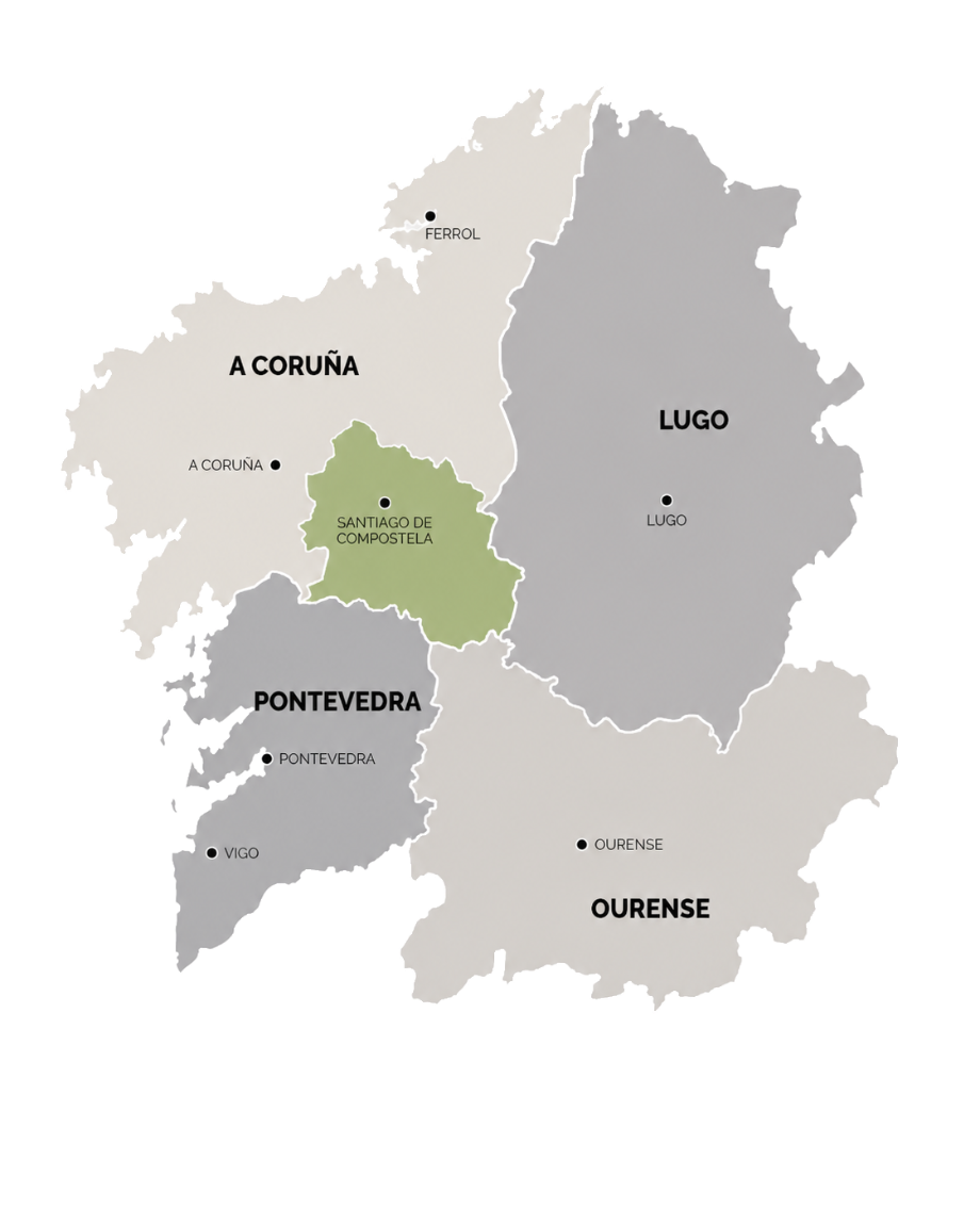 Mapa de Galicia — Zentra Capital